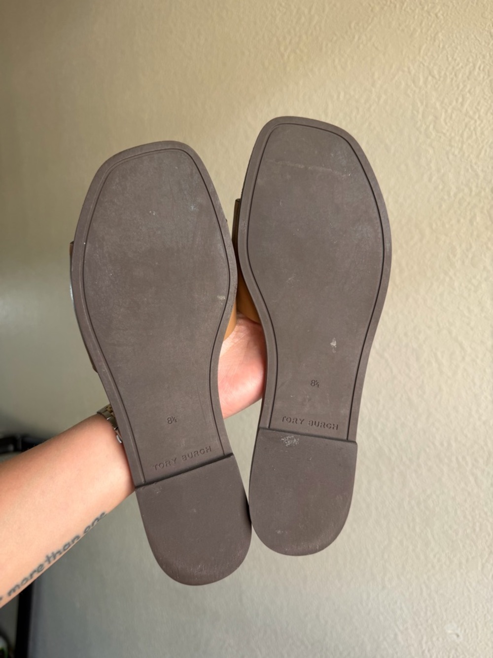 Tory Burch Almond Flour Calf Leather Ines Slide - Picture 3 of 9